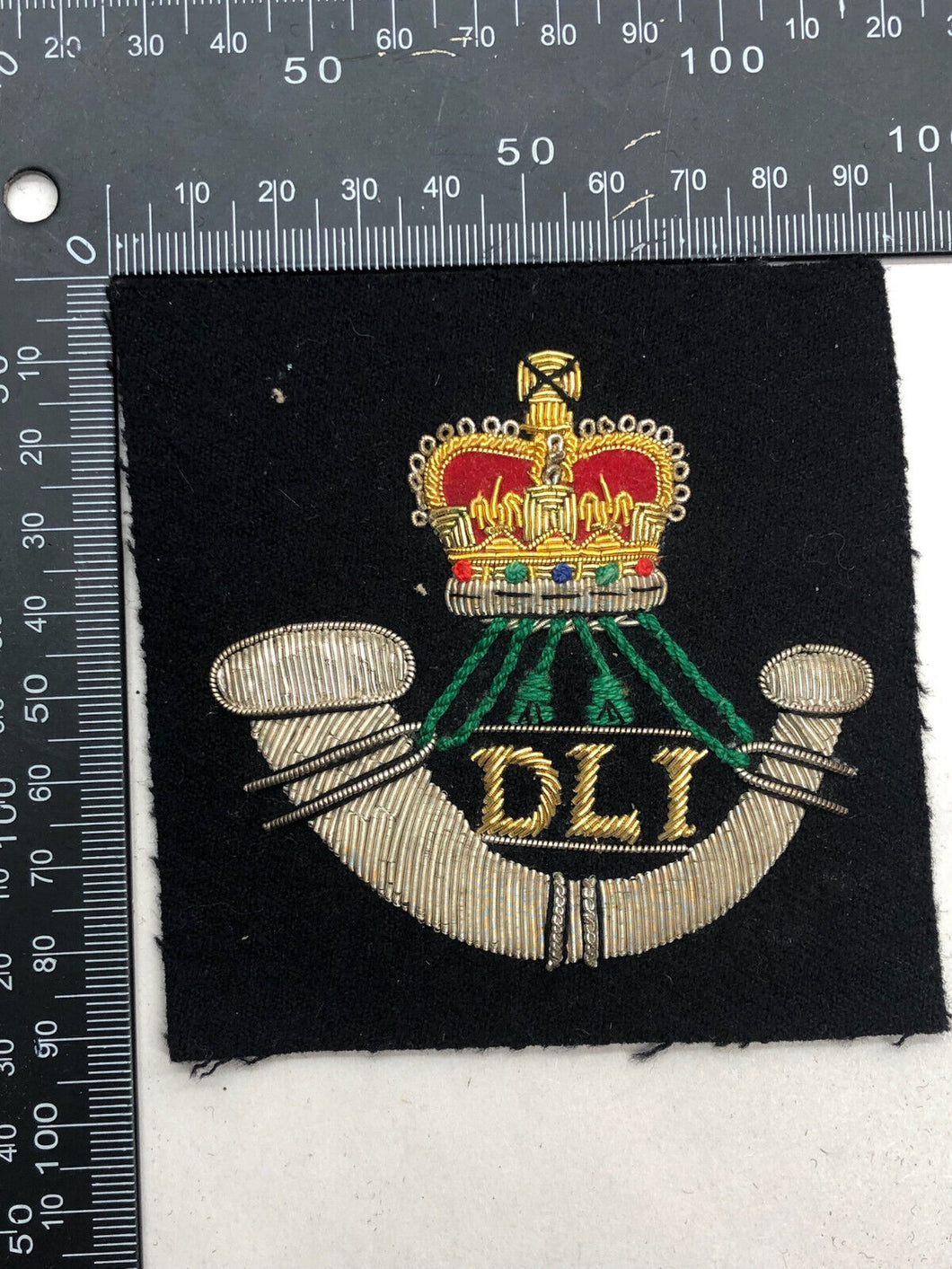 British Army Bullion Embroidered Blazer Badge - Durham Light Infantry