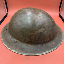 Load image into Gallery viewer, Original British Army WW2 Soldiers Military Combat Mk2 Brodie Helmet - SA Made
