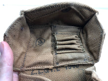 Charger l&#39;image dans la galerie, Original WW2 Canadian Army 37 Pattern Extra Bren Pouch Rear - 1940 Dated
