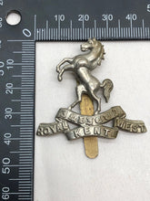 Load image into Gallery viewer, Original WW2 British Army Cap Badge - The Royal West Kent Regiment
