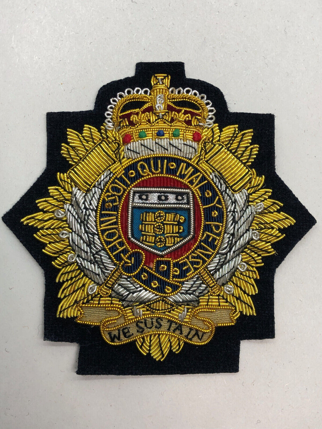 British Army Bullion Embroidered Blazer Badge - Royal Logistic Corps