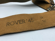 Load image into Gallery viewer, Original WW2 British Army Tan Webbing Shoulder Strap 37 Pattern - 1945 Dated
