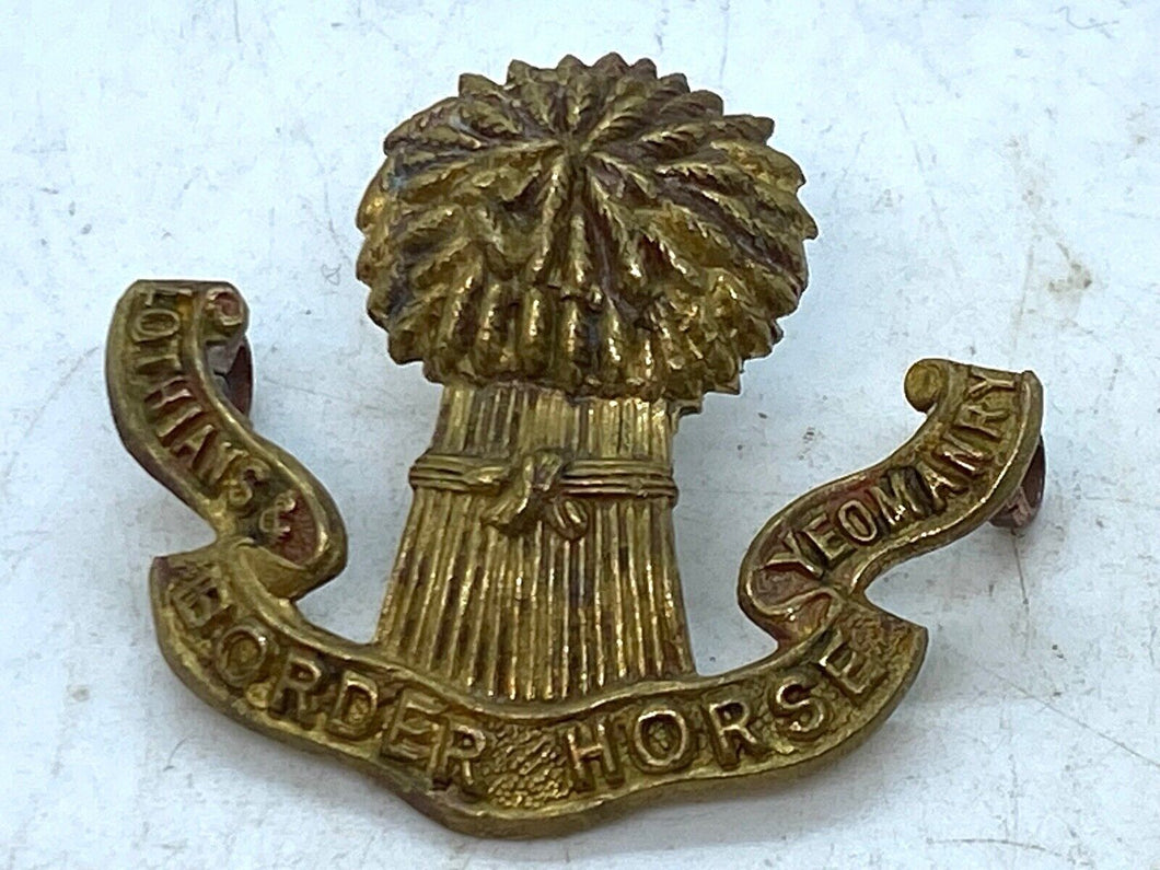 British Army WW1 Lothains & Border Horse Yeomanry Cap Badge