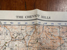Original WW2 British Army GSGS Map of Scotland - The Cheviot Hills - The Militaria Shop