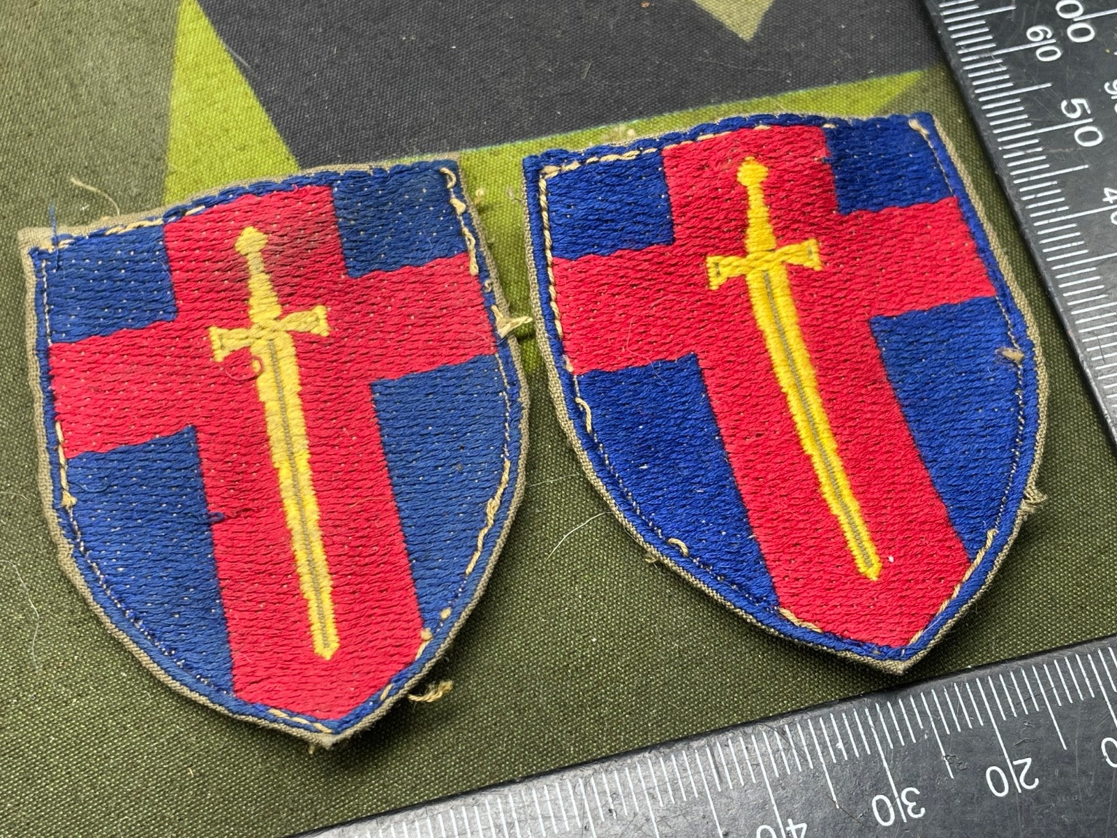 Original Matching Pair of WW2 British Army of the Rhine BAOR Divisional ...