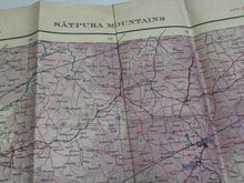 Charger l&#39;image dans la galerie, Original WW2 British Army / RAF Map - Satpura Mountains
