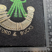 Lade das Bild in den Galerie-Viewer, British Army Bullion Embroidered Blazer Badge - Oxford &amp; Bucks - Ox &amp; Bucks LI
