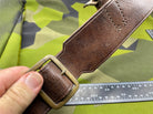 Interesting British Army Victorian Leather Belt with Brass Loops - The Militaria Shop