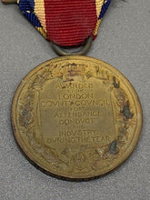 Load image into Gallery viewer, Original 1914-15 The Kings Medal Awarded By London Council To F. Whitehead
