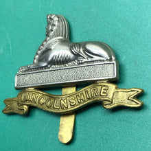 Load image into Gallery viewer, Original British Army Cap Badge - The Lincolnshire Regiment
