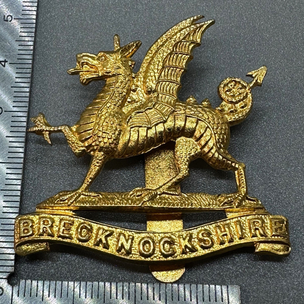 Brecknockshire Regiment - Genuine British Army Cap Badge