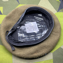 Load image into Gallery viewer, Original British Army Khaki Regimental Beret - Size 56cm - The Militaria Shop
