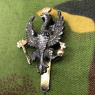 Genuine British Army Staybrite Cap Badge - 14th/20th King's Hussars - The Militaria Shop