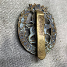 Load image into Gallery viewer, Original WW2 British Army York and Lancaster Regiment Cap Badge
