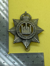 Load image into Gallery viewer, Original WW1  British Army 4th Volunteer Btn Devonshire Regiment Cap Badge
