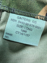 Charger l&#39;image dans la galerie, Genuine British Army Surplus DPM Camouflaged Gaiters - Size Long
