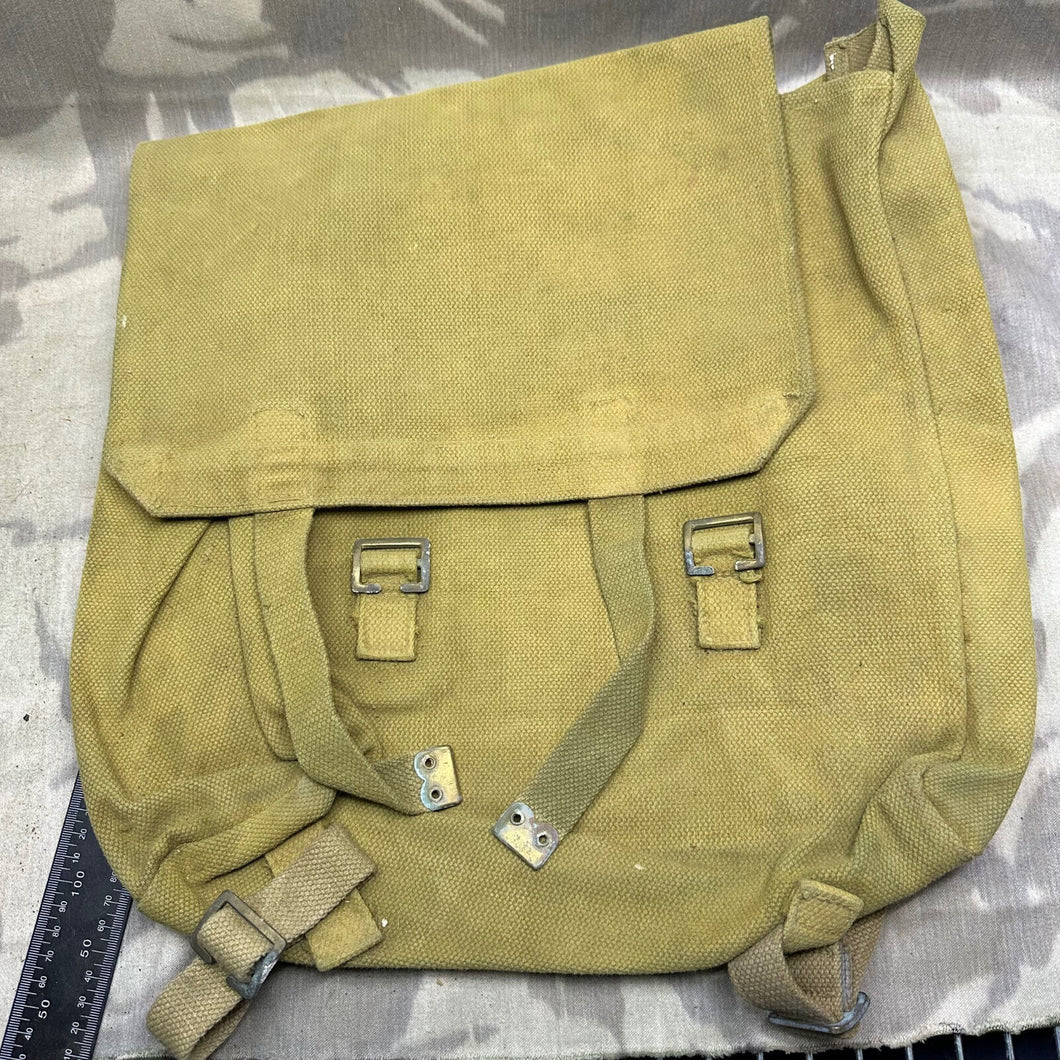 Original WW2 British Army Large Pack & Straps - 37 Pattern Webbing