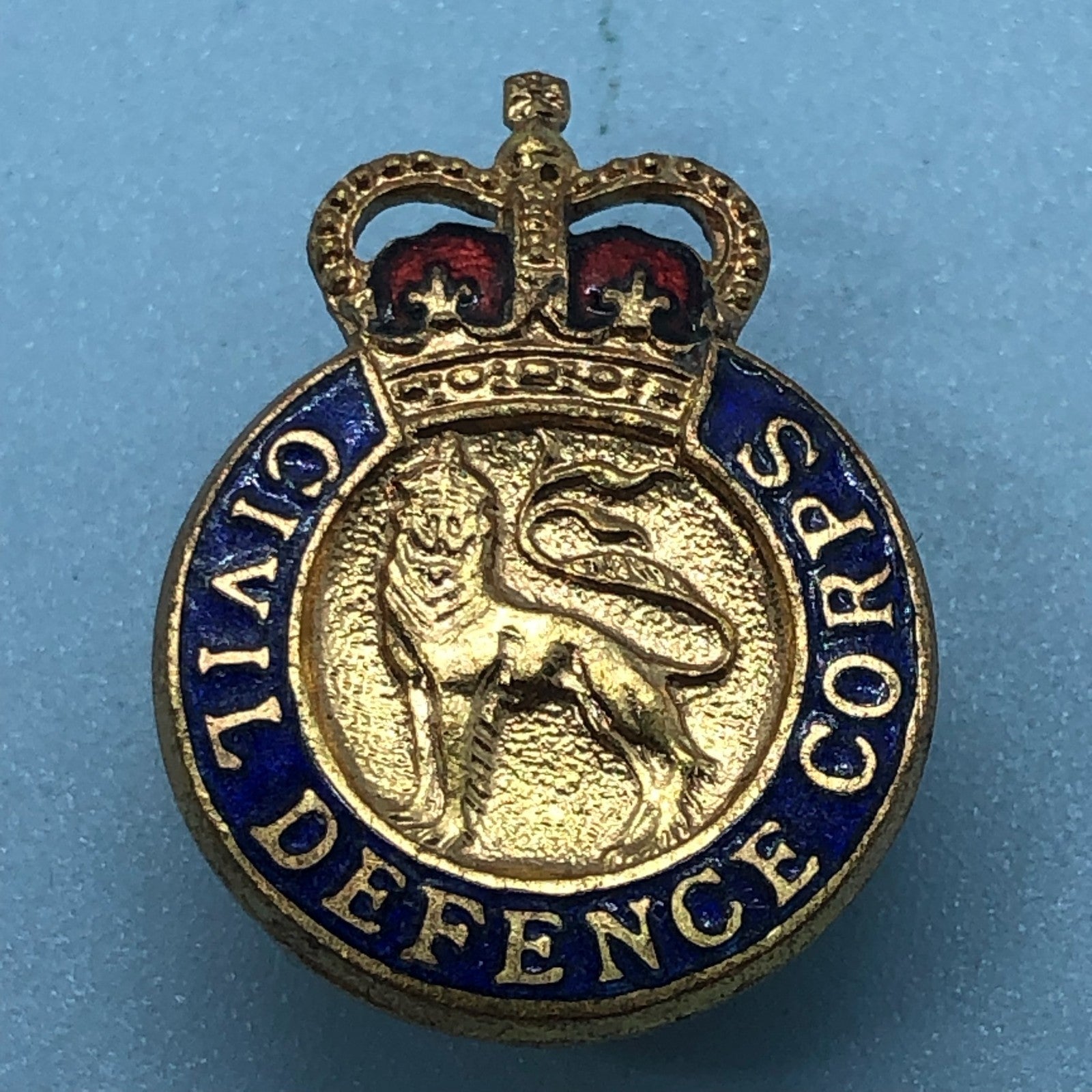 Original British Army Lapel Pin - Civil Defence Corps - The Militaria Shop