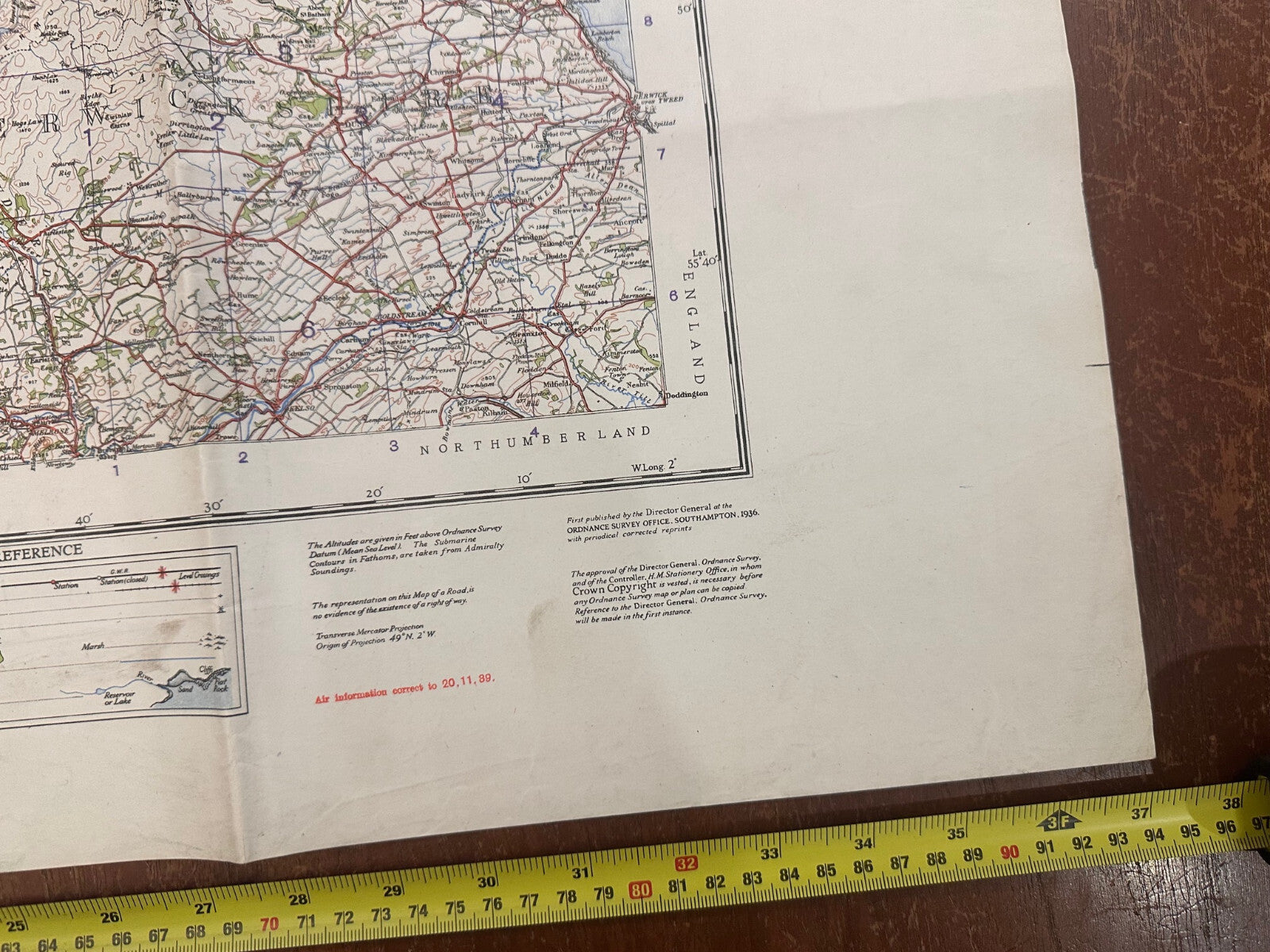 Original WW2 British Army RAF Navy Base Map of Scotland - The Forth, Clyde & Tay - The Militaria Shop