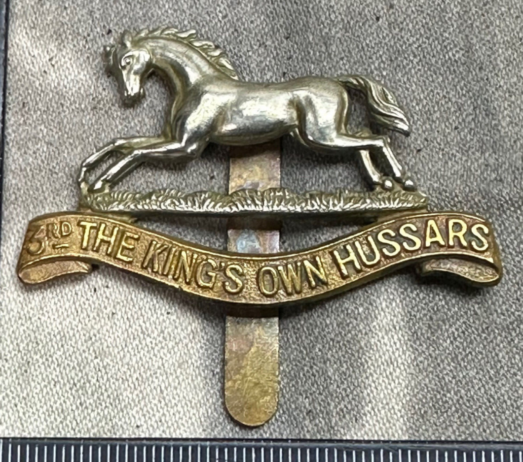 Original WW2 British Army Cap Badge - 3rd The King's Own Hussars