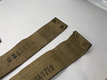 Load image into Gallery viewer, Original WW2 British Army 37 Pattern Canvass L Straps Set
