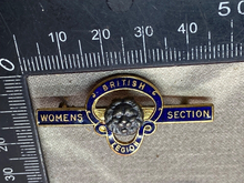 Charger l&#39;image dans la galerie, Original British Legion - Women&#39;s Section Gilt and Enamel Pin Back Badge
