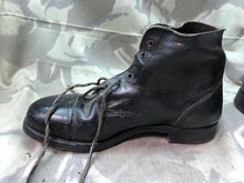 Load image into Gallery viewer, Original British Army Hobnailed Soldiers Ankle Ammo Boots WW2 Style - Size 9L
