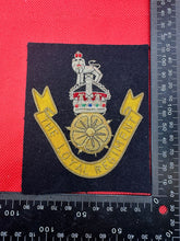 Load image into Gallery viewer, British Army Bullion Embroidered Blazer Badge - The Loyal Regiment - Kings Crown
