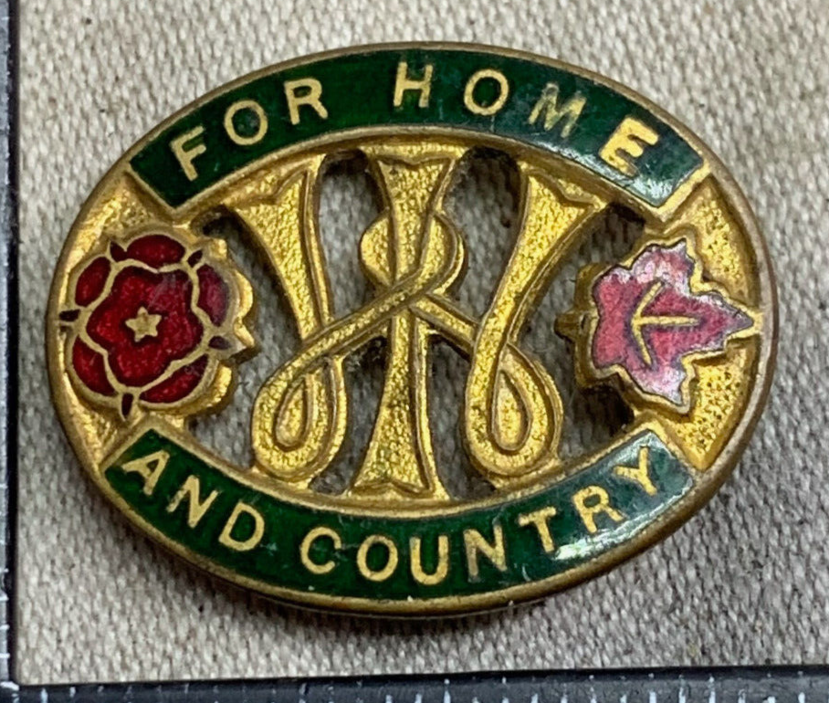 Original WW2 British Women's Institute for Home and Country Federation Badge