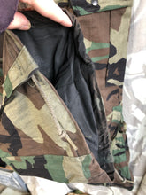 Load image into Gallery viewer, Genuine US Army Camouflaged Overgarment Protective - Small - 38&quot; Waist
