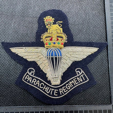 Load image into Gallery viewer, British Army Bullion Embroidered Blazer Badge - Airborne Parachute Regiment
