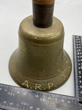 Charger l&#39;image dans la galerie, Original WW2 British Army / Civil Defence 1939 Dated - ARP Warning Bell
