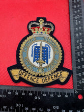 Load image into Gallery viewer, British RAF Royal Air Force Fighter Command Bullion Embroidered Blazer Badge
