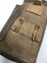 Lade das Bild in den Galerie-Viewer, Original WW2 British RAF 37 Pattern Webbing Bren / Universal Pouch Wartime Dated
