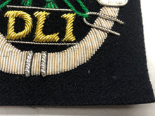 Load image into Gallery viewer, British Army Bullion Embroidered Blazer Badge - Durham Light Infantry
