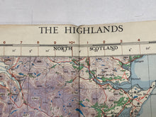 Charger l&#39;image dans la galerie, Original WW2 British Army / RAF Map - The Highlands Scotland
