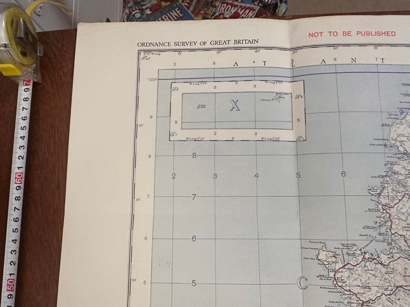 Original WW2 British Army RAF Navy Base Map of Scotland North - The Militaria Shop