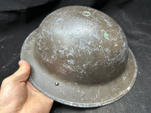 Load image into Gallery viewer, Original WW2 British Civil Defence Home Front Mk2 Brodie Helmet - S.L.P
