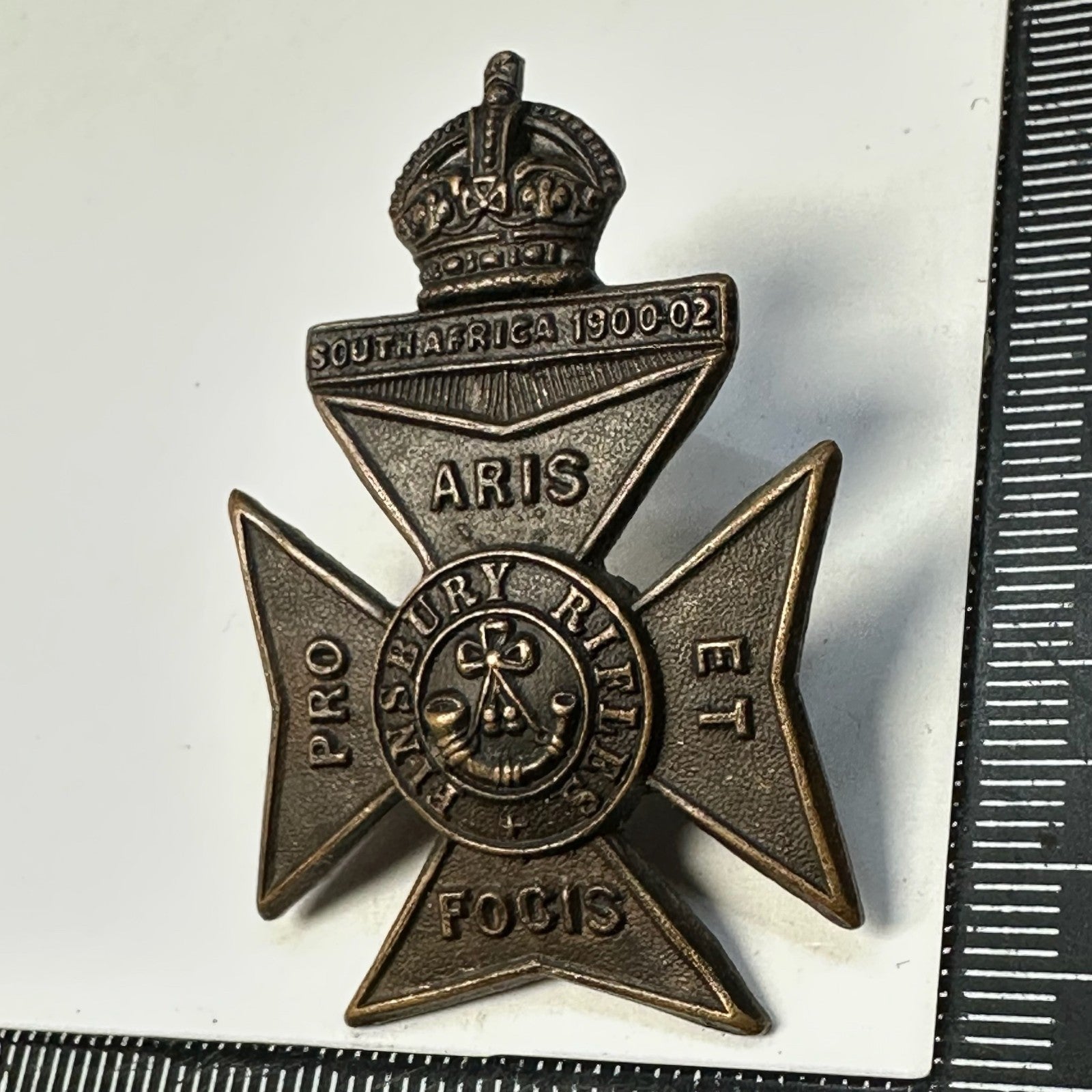 Finsbury Rifles - Original WW2 British Army Cap Badge – The