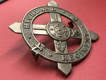 Load image into Gallery viewer, Original WW1 British Army The Highland Regiment Cap Badge
