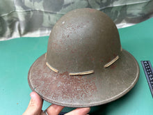 Lade das Bild in den Galerie-Viewer, Original WW2 British Home Front Civillian Zuckerman Helmet 1941 Dated &amp; Liner
