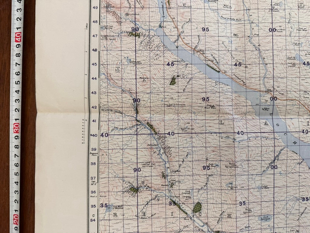 Original WW2 British Army GSGS Map of Scotland - Lairg & Loch Shin - The Militaria Shop