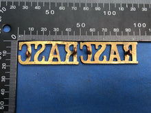 Load image into Gallery viewer, Original Pair of WW2 Brass British Army Shoulder Titles RASC Army Service Corps
