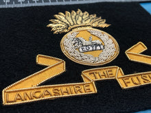 Load image into Gallery viewer, British Army Bullion Embroidered Blazer Badge - The Lancashire Fusiliers Regimen
