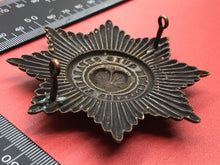 Load image into Gallery viewer, Original British Army Irish Guards Brass Pagri / Cap Badge
