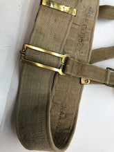 Charger l&#39;image dans la galerie, Original British Army WW2 37 Pattern Belt &amp; Shoulder Straps Set - 42&quot; Waist
