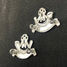 Original British Collar Badge Pair - Light Infantry - The Militaria Shop