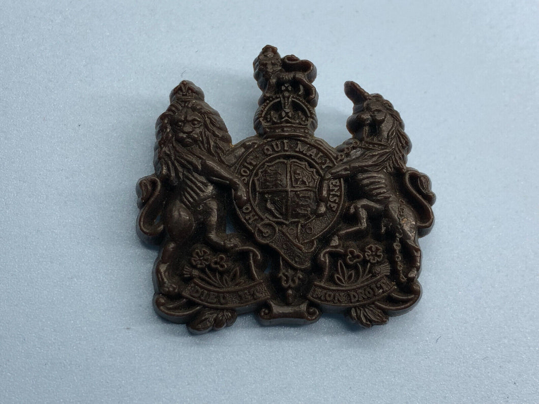 Original WW2 British Army Bakelite Economy GSC General Service Corps Cap Badge