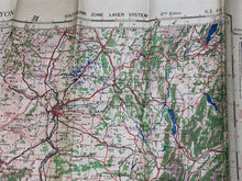 Load image into Gallery viewer, Original WW2 British Army / RAF Map - Lyon France
