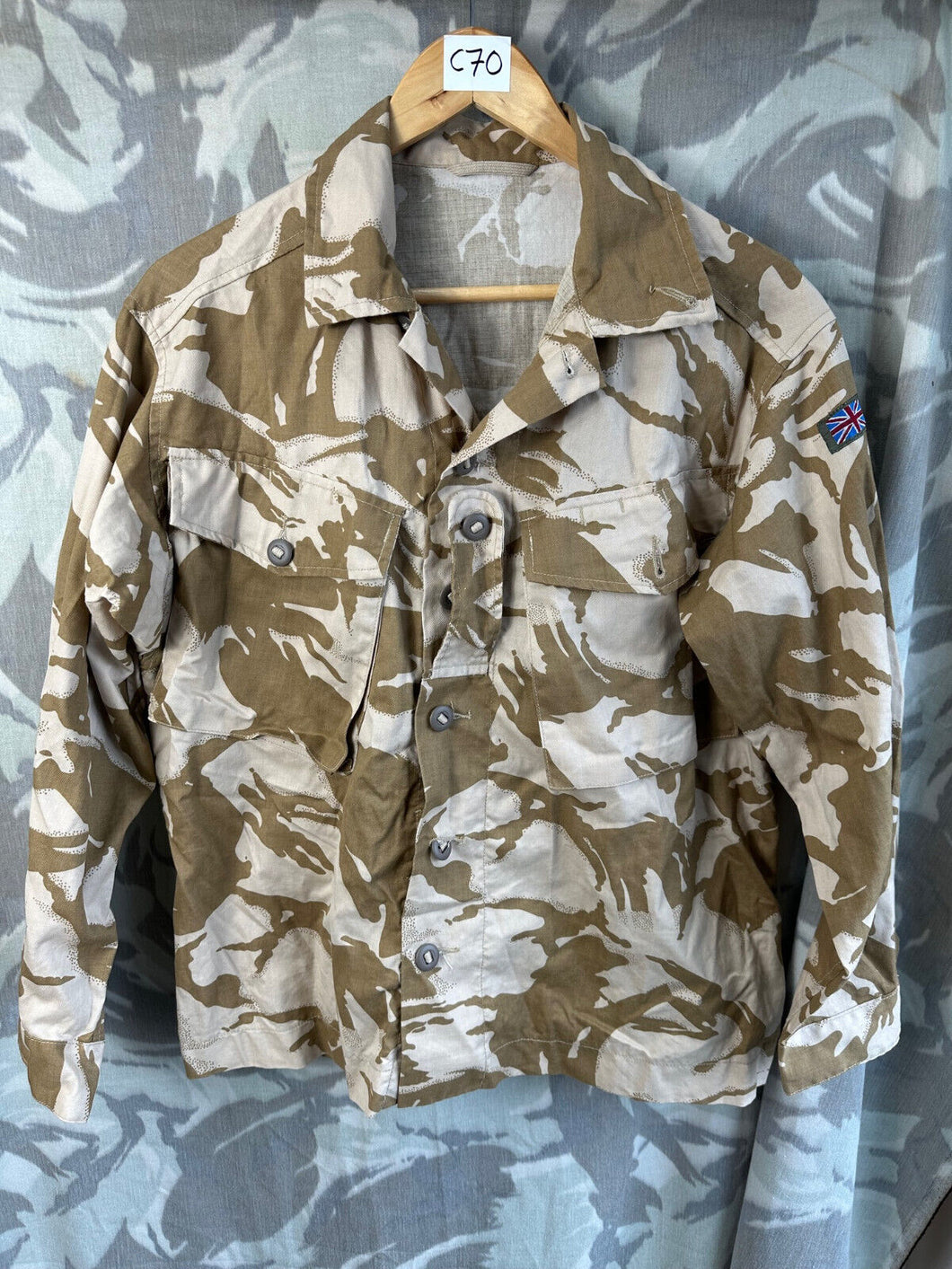 Genuine British Army Desert DPM Camouflaged Tropical Combat Jacket - 160/96